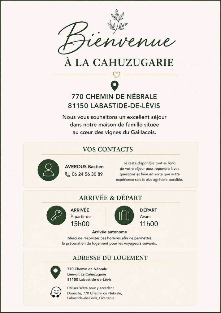 Livret d'accueil